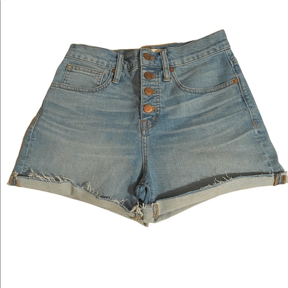 Madewell High-Rise Denim Shorts size 25 - Picture 3 of 4